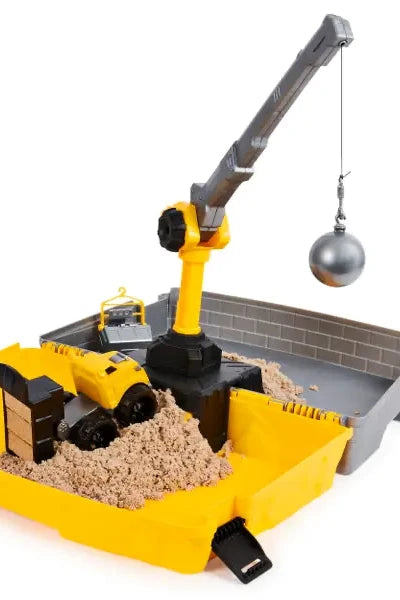 Photo of portable construction set with wrecking ball 