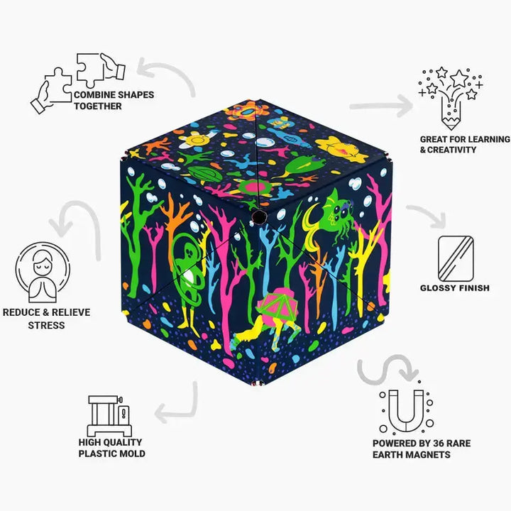 Glowquarium Shashibo Cube Meow Wolf