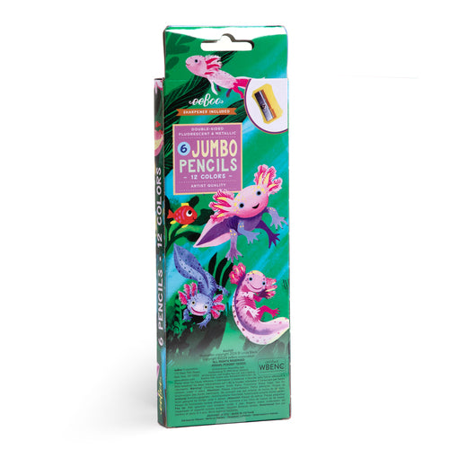 Axolotl 6 Jumbo Special Pencils