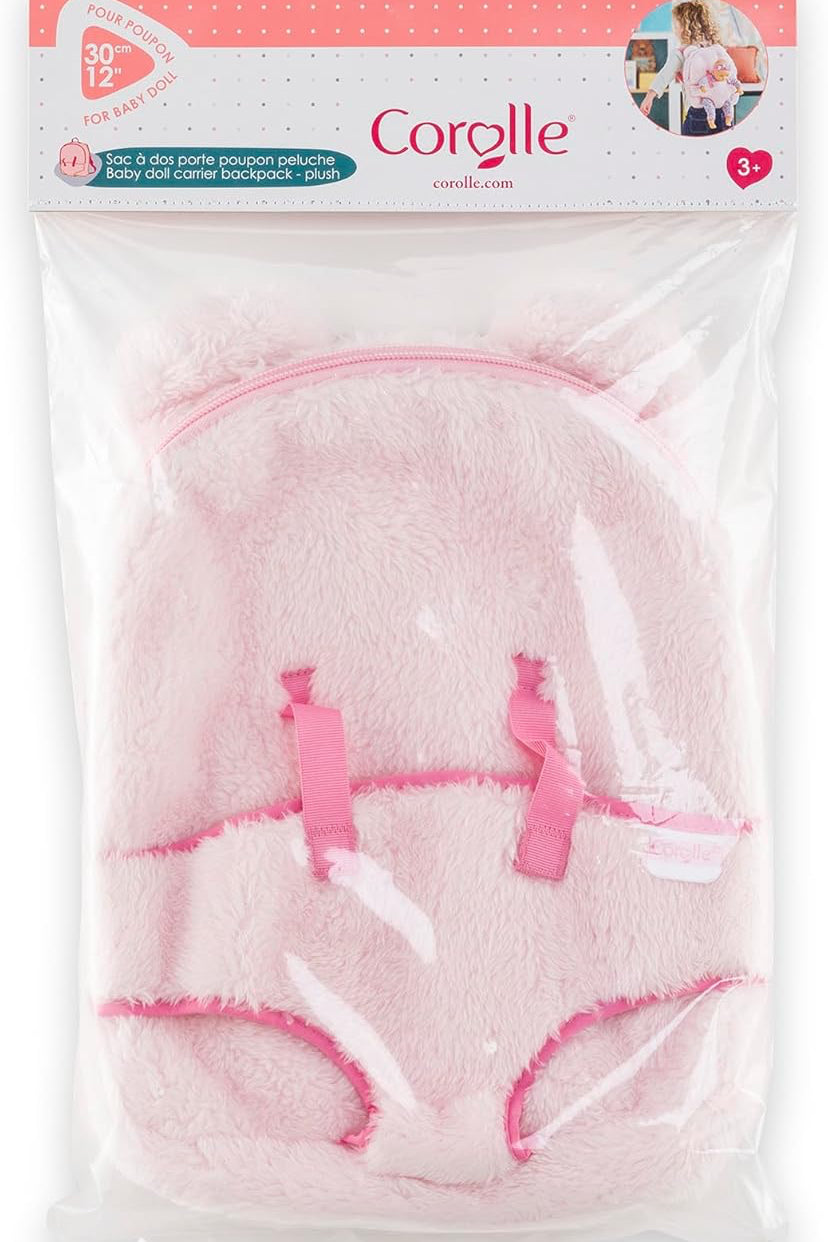 Pink baby outfit with shoes in a Corolle packaging