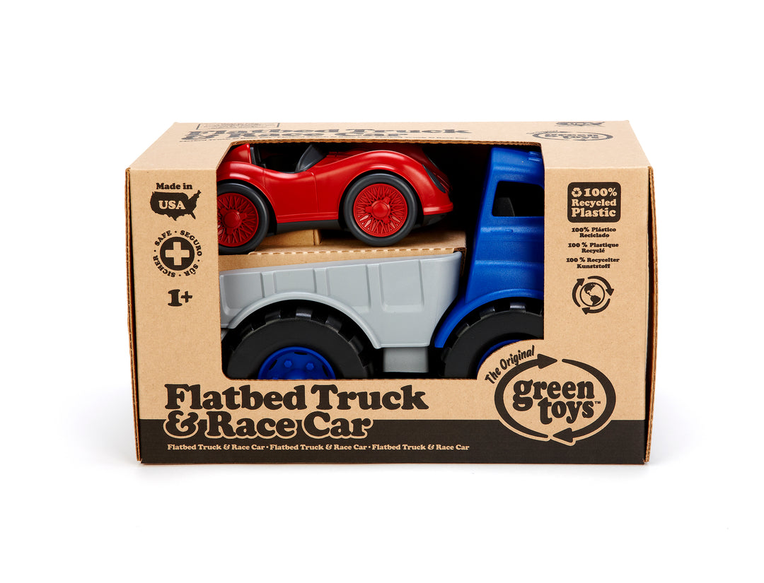 Flatbed Truck with Race Car