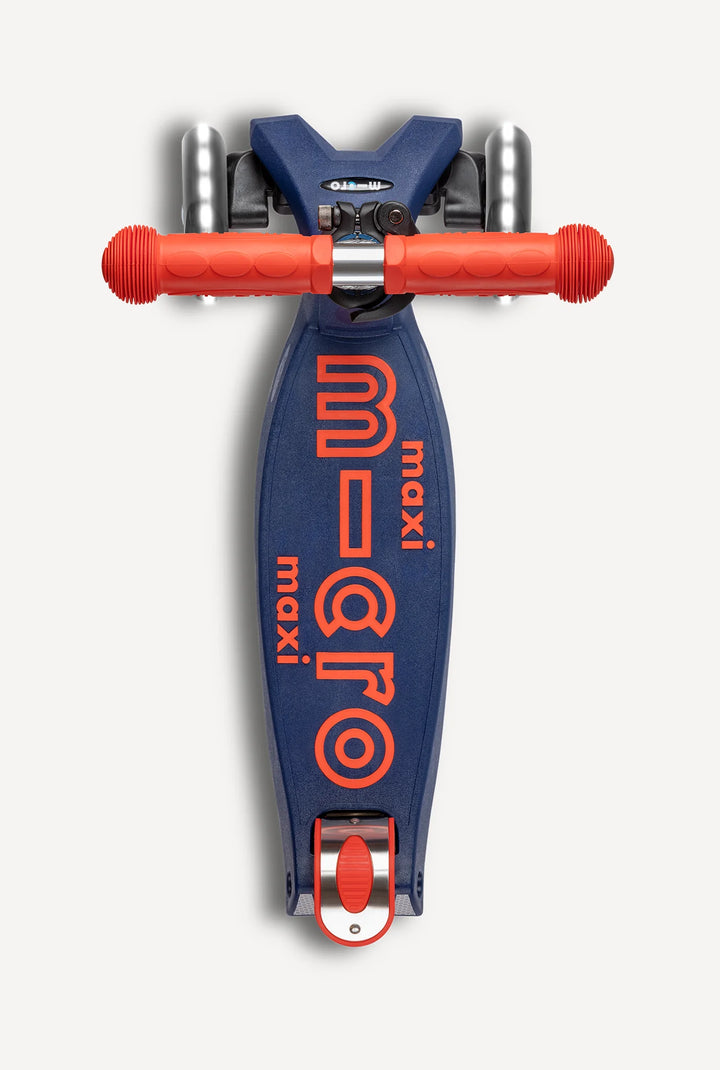 Maxi Deluxe Foldable LED Scooter Navy Red