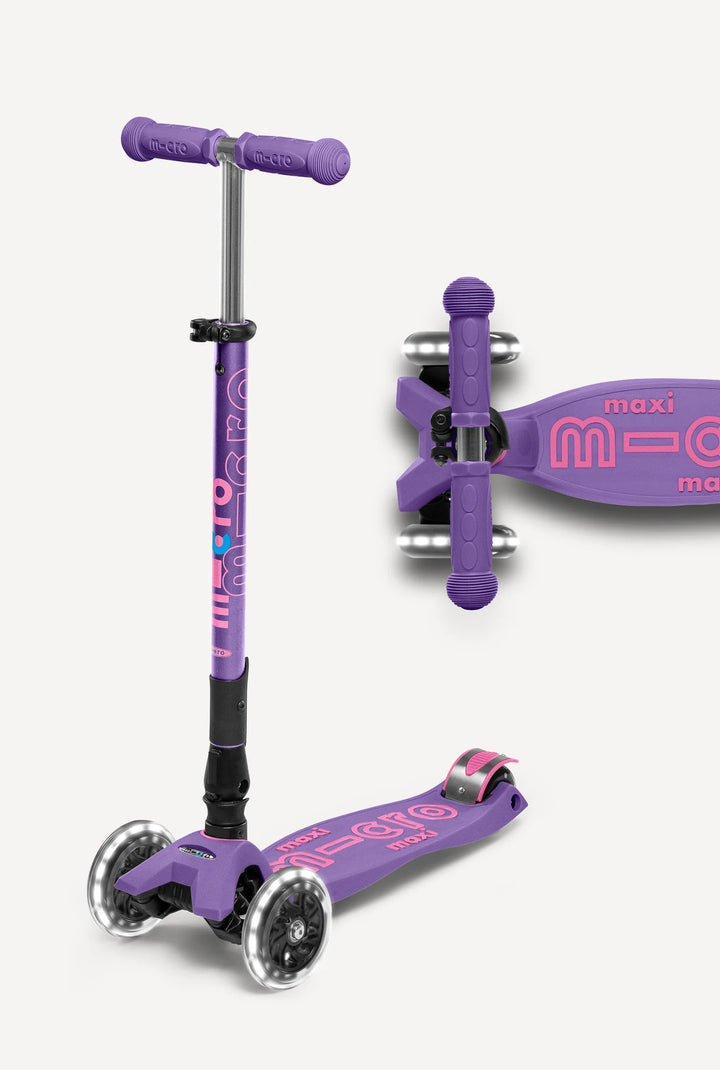 Maxi Foldable LED Purple Scooter