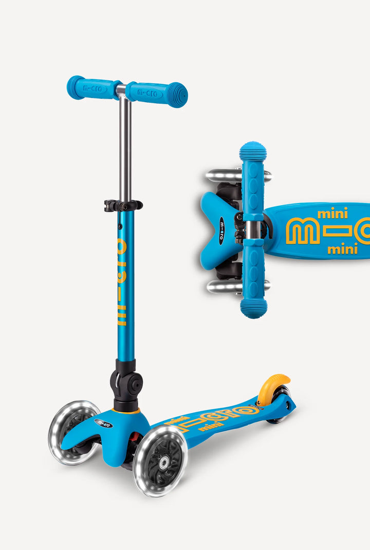 Mini Foldable LED Scooter Ocean Blue