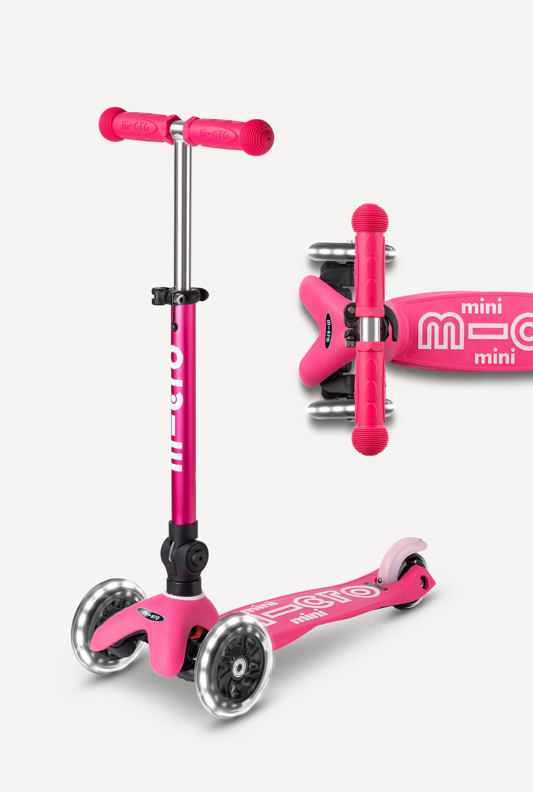 Mini Foldable LED Scooter Pink