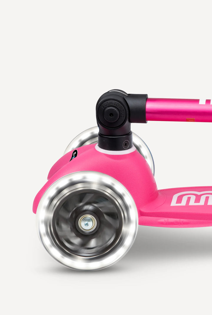 Mini Foldable LED Scooter Pink
