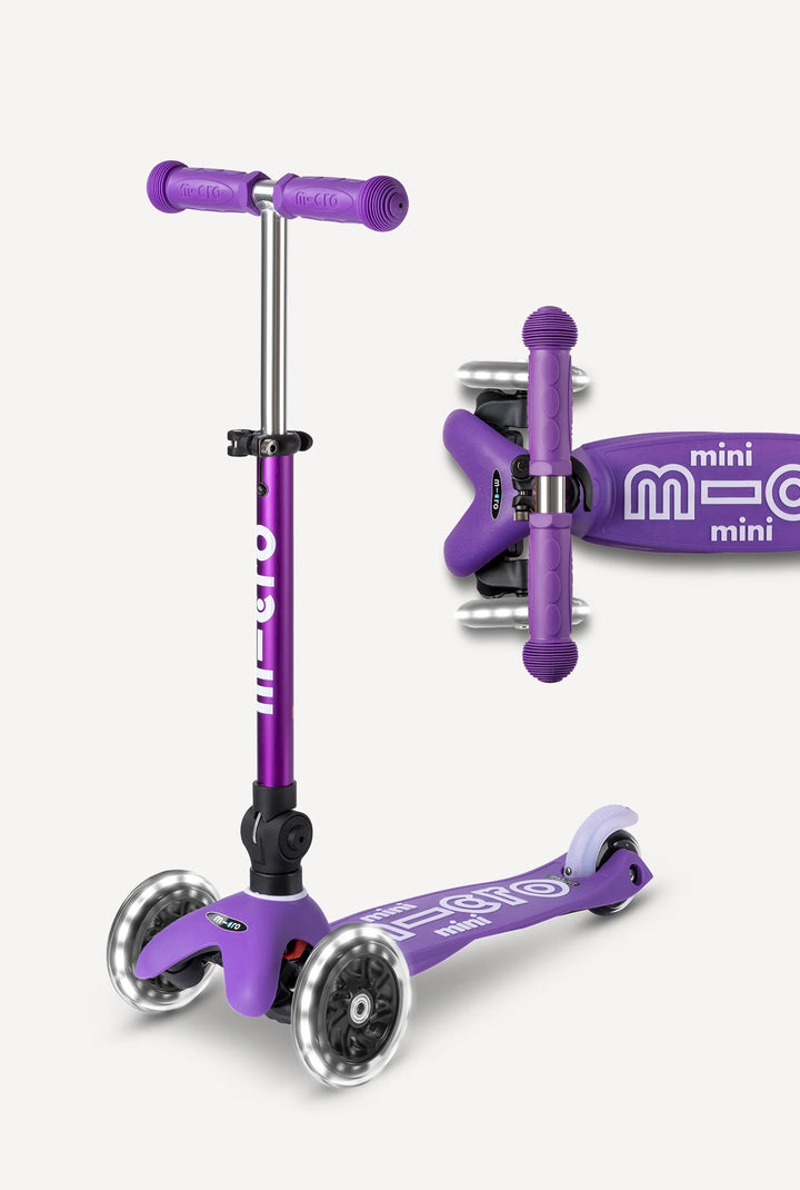 Mini Foldable LED Scooter Purple