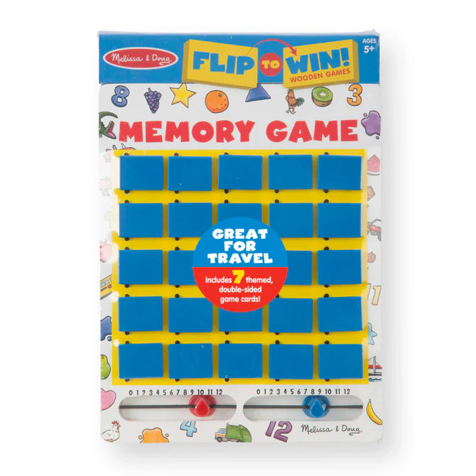 Melissa & Doug Flip to Win! Memory Game packaging on a white background