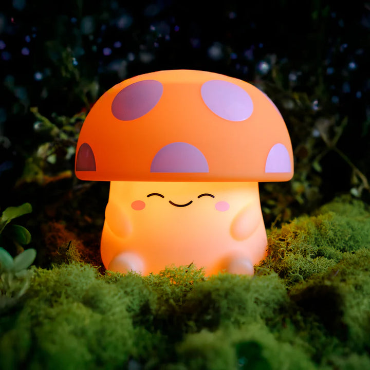 Orange Squishy Mushroom Light