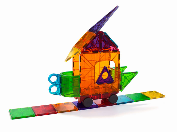 Magna-Tiles Clear Colors Magnetic Building Sets