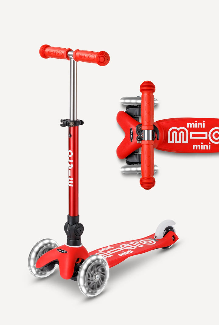 Mini Foldable LED Scooter Red