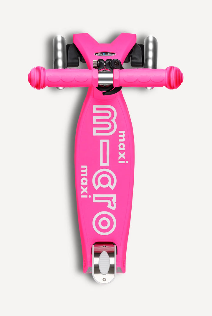 Maxi Deluxe Foldable LED Scooter Shocking Pink