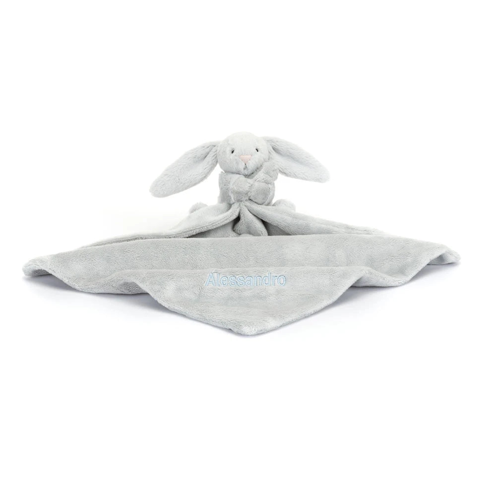 Silver Grey Baby Blankie Soother