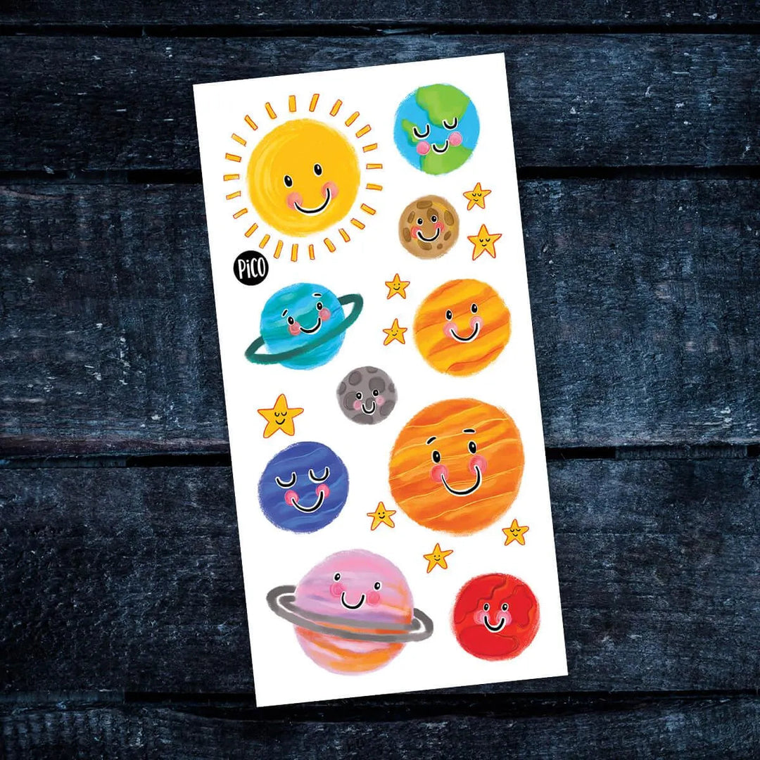 Solar System Temporary Tattoos