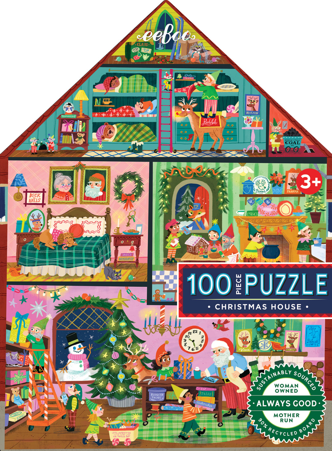 Christmas House 100-Piece Puzzle