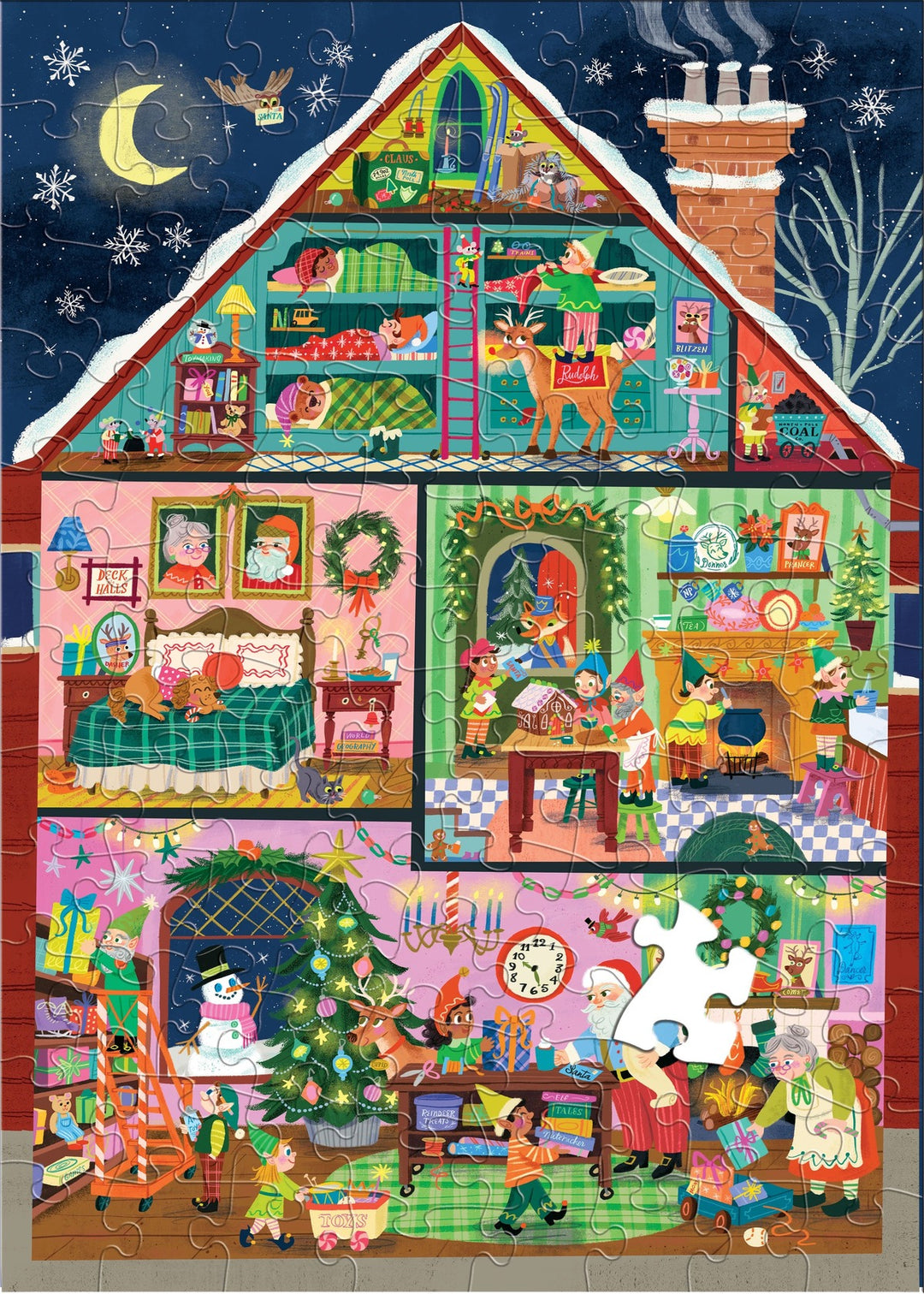 Christmas House 100-Piece Puzzle