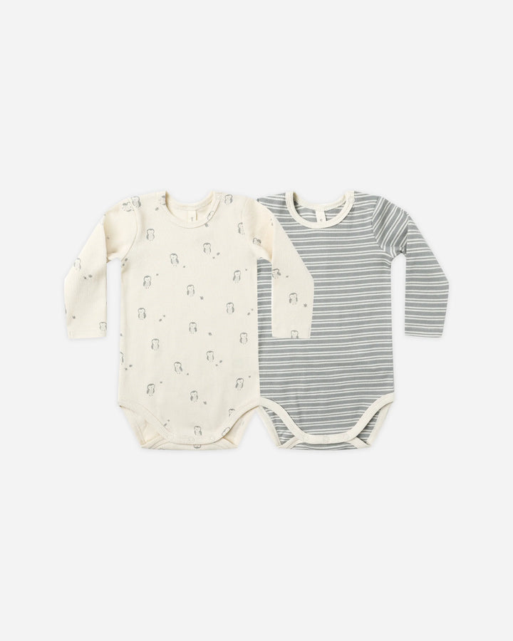 Owls Ribbed Bodysuit