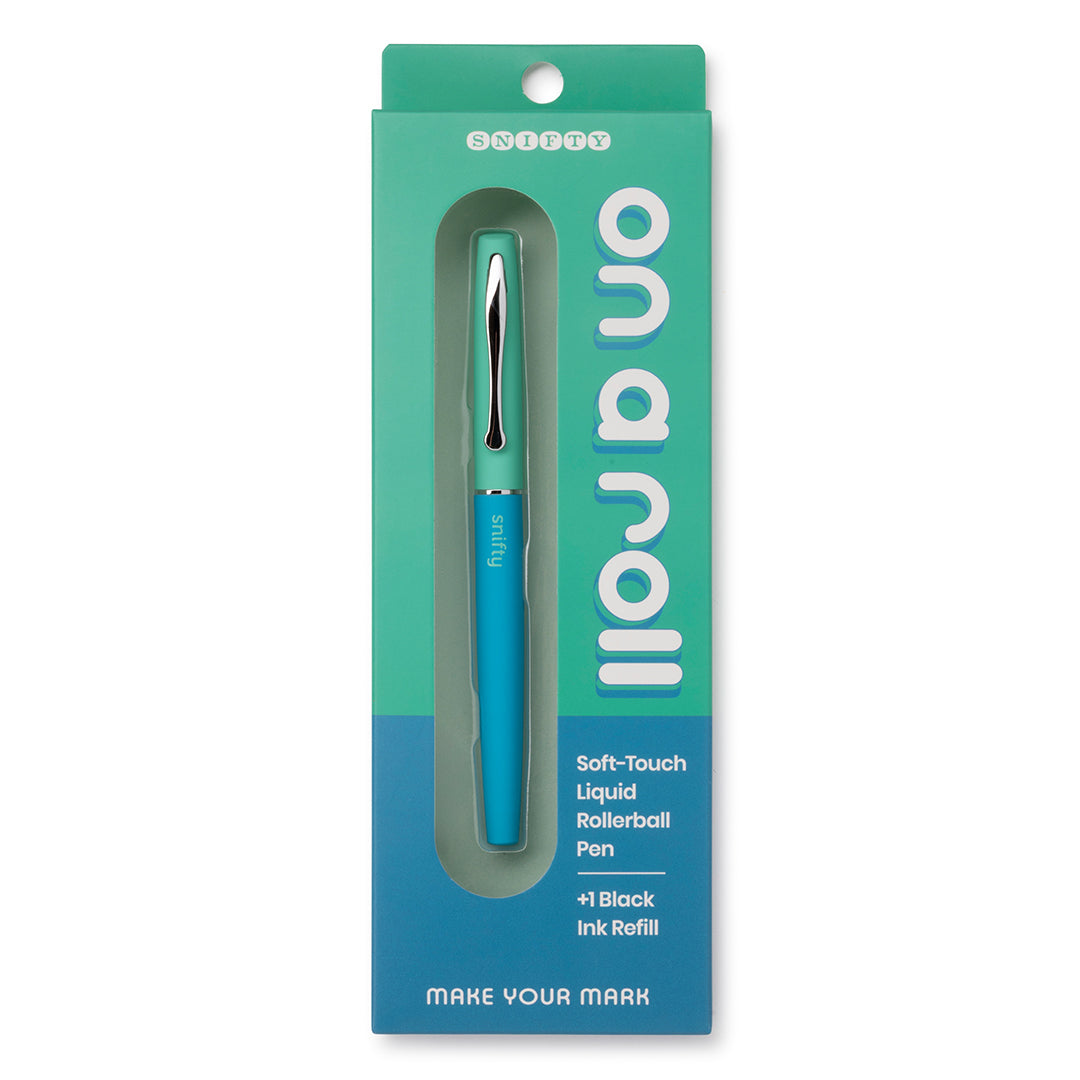On a Roll Aqua Marine Pen