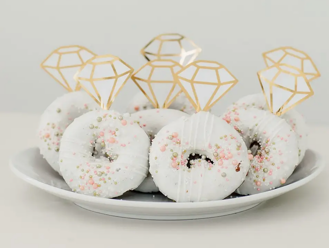 Paper Cupcake Topper Picks - Diamond - Set Of 12