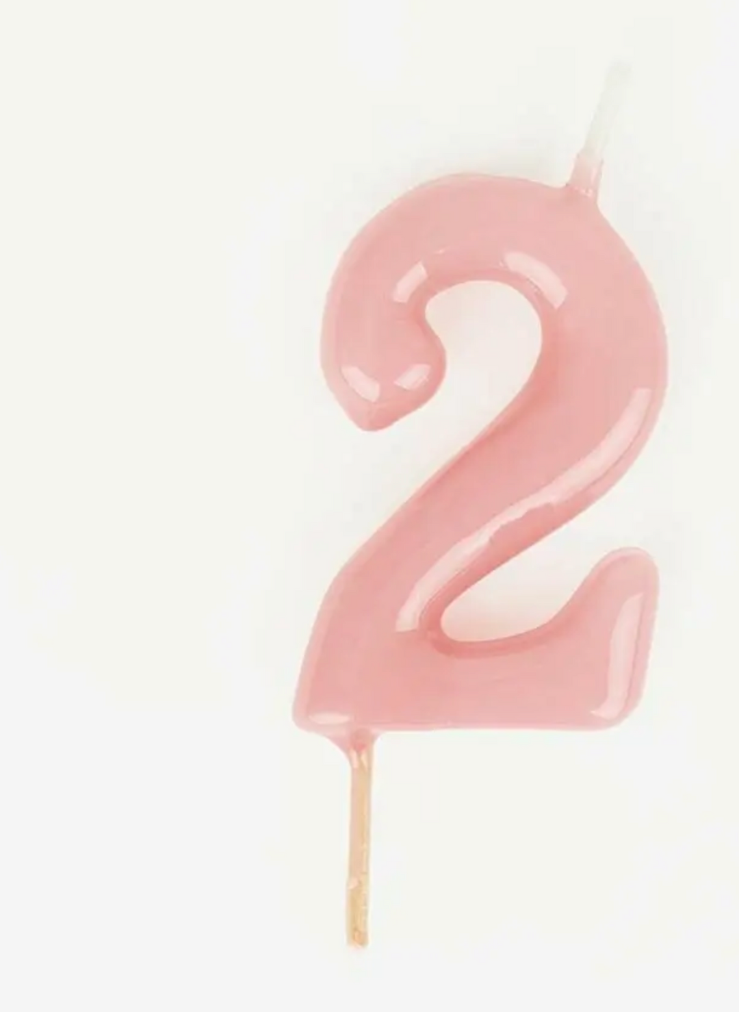 Pink Number Candles