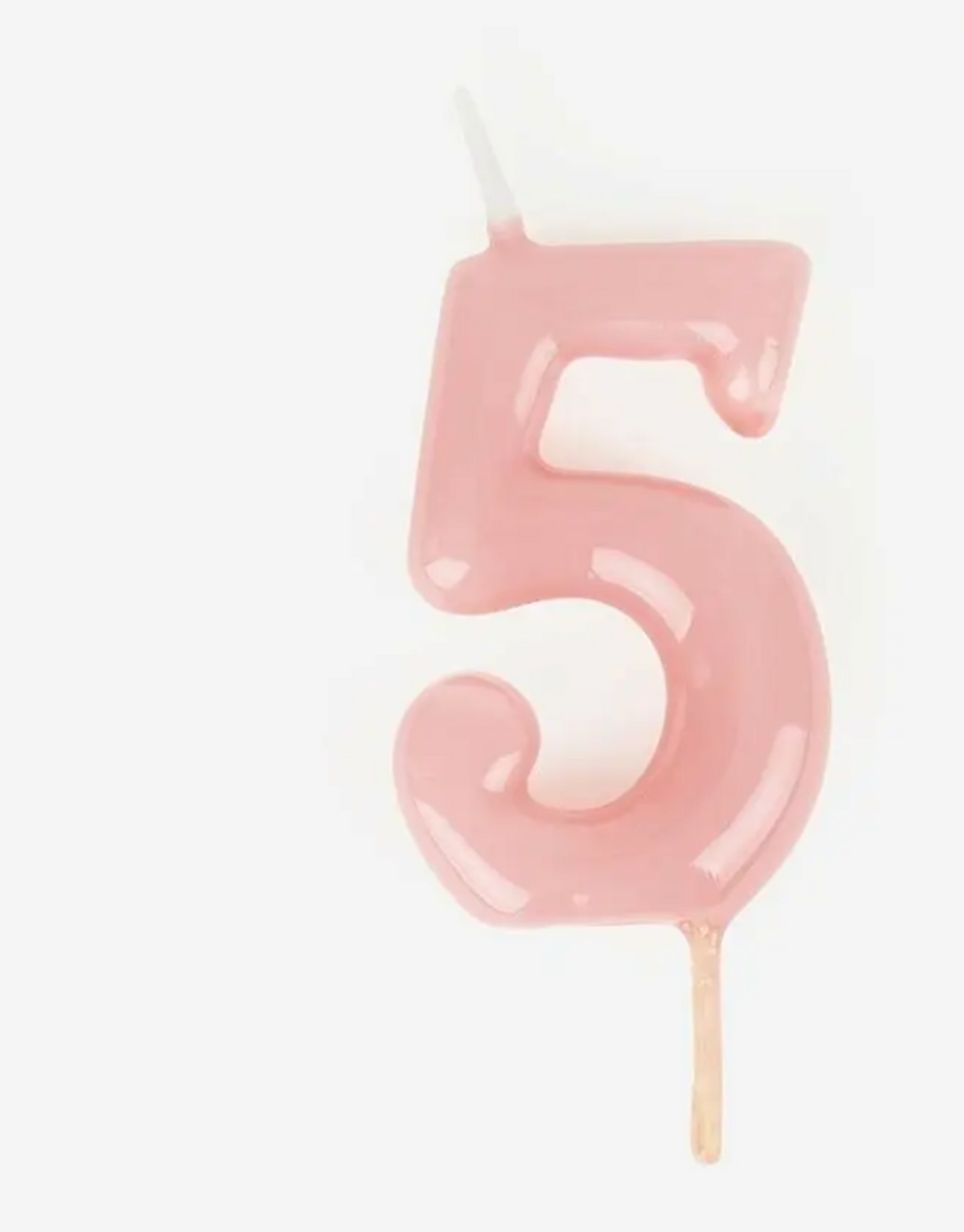 Pink Number Candles