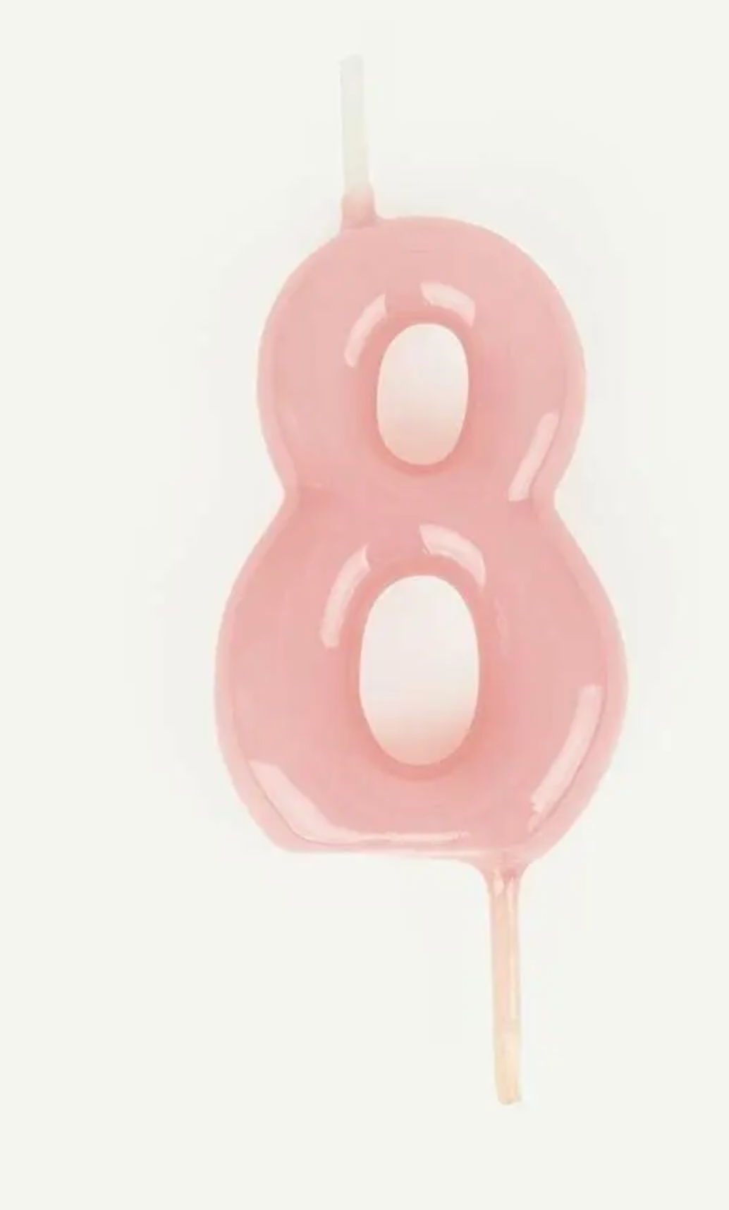 Pink Number Candles