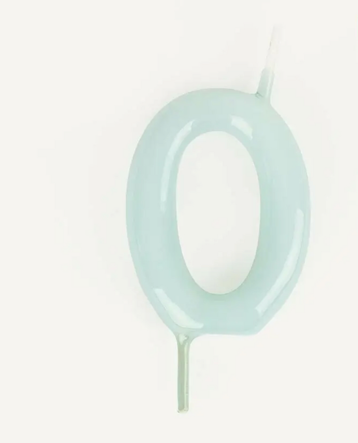 Blue Number Candles