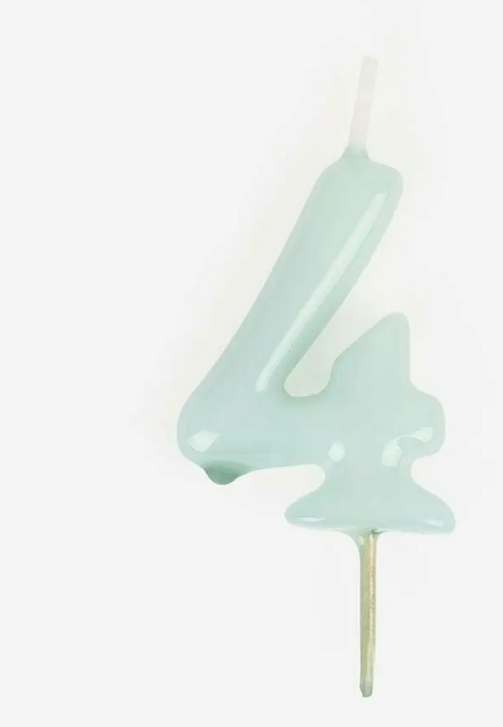 Blue Number Candles