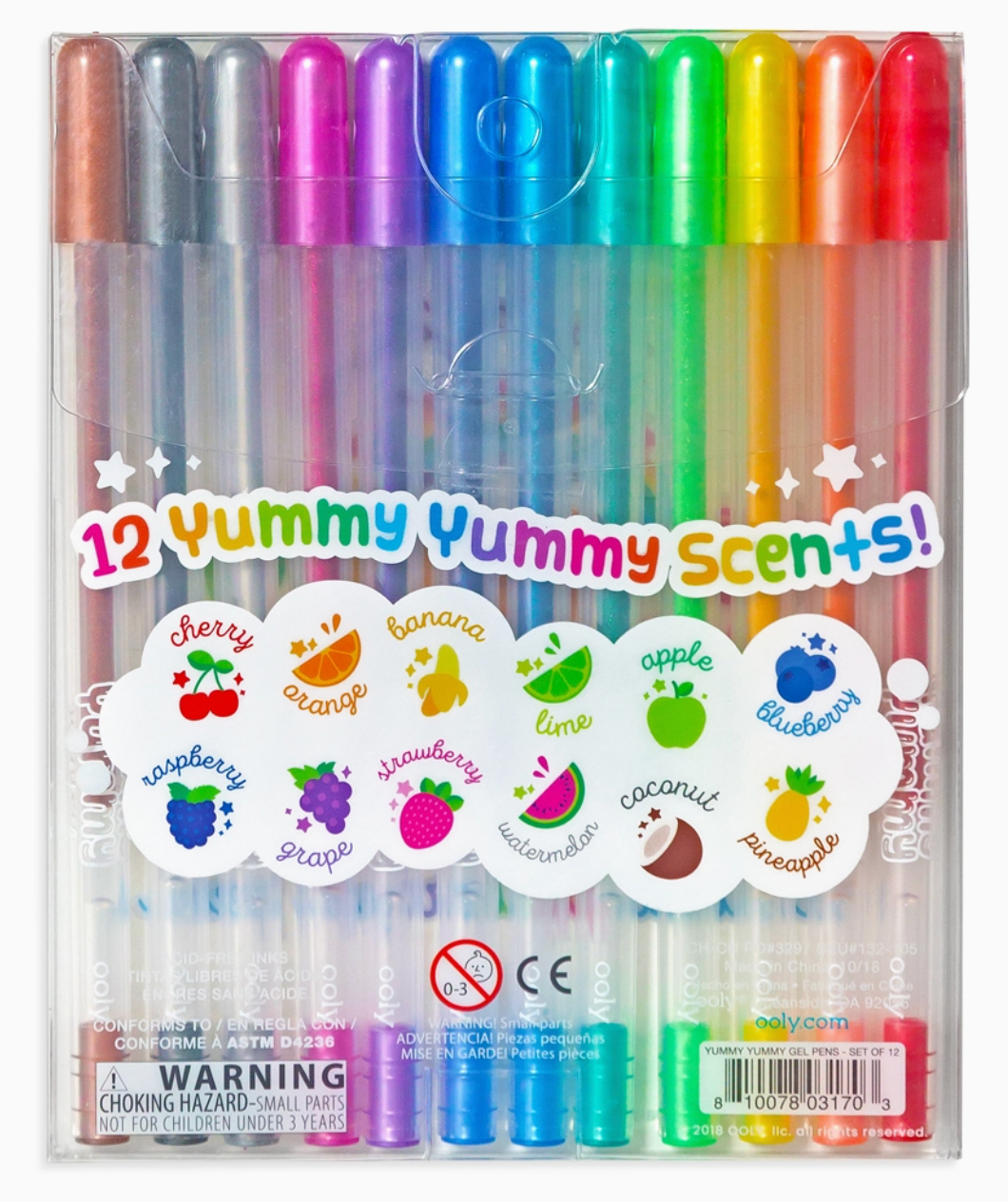 Yummy Yummy Scented Colored Glitter Gel Pens