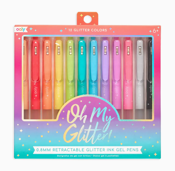 Retractable Glitter Gel Pens