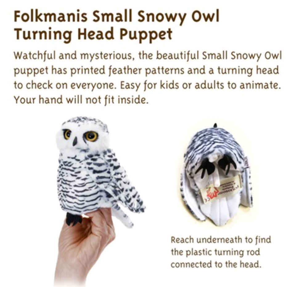 Small Snowy Owl Puppet