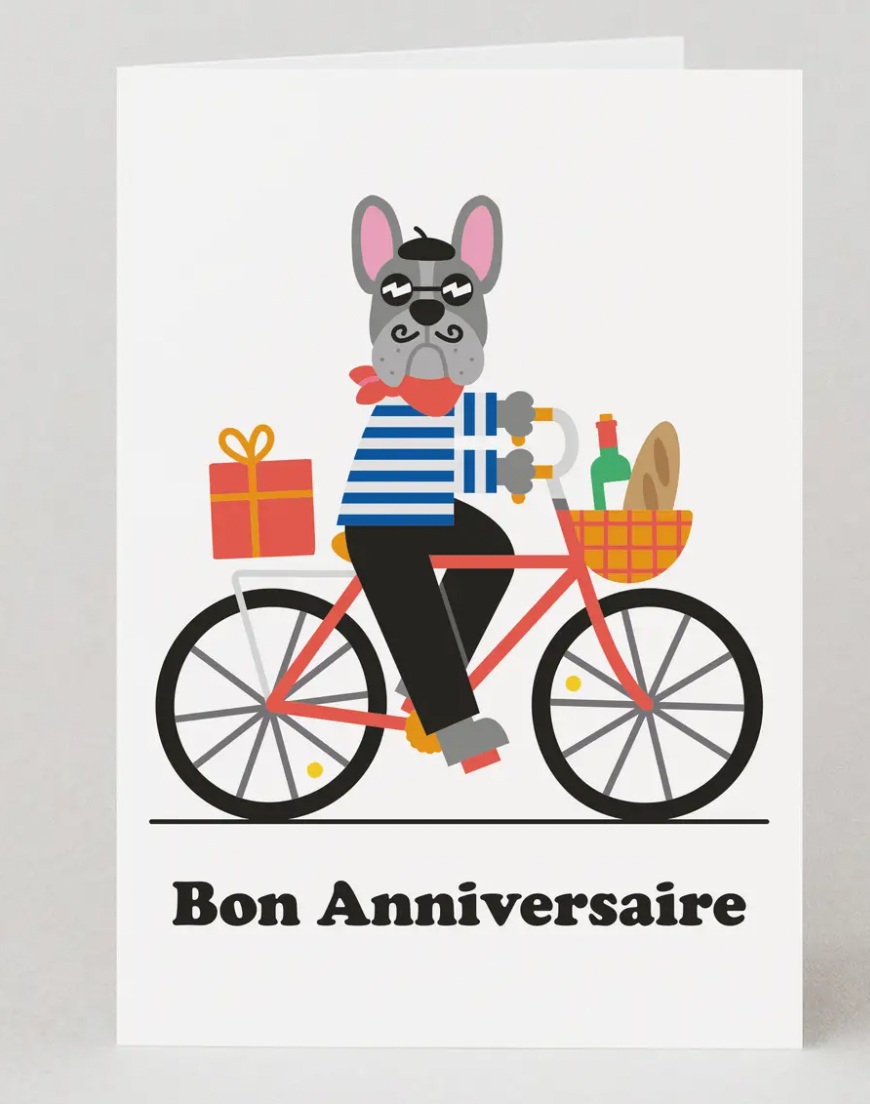 Bon Anniversaire Birthday Card