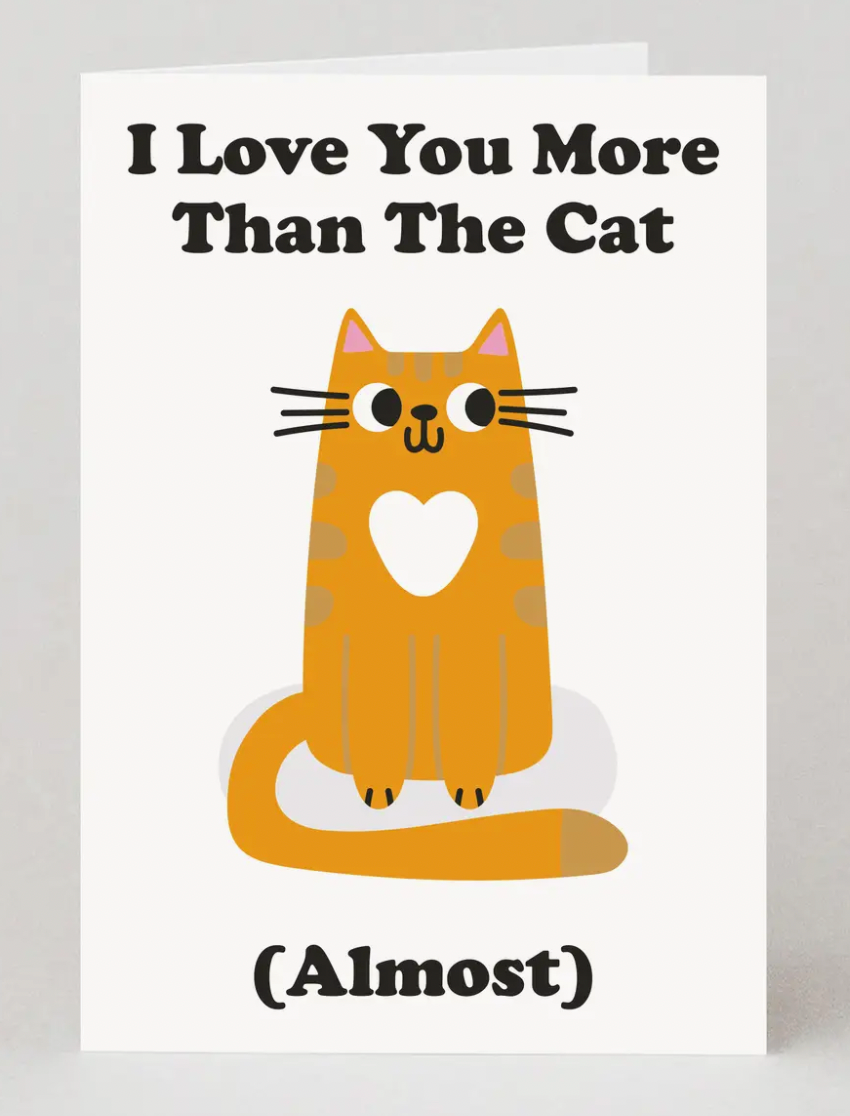 More Than the Cat Love Card