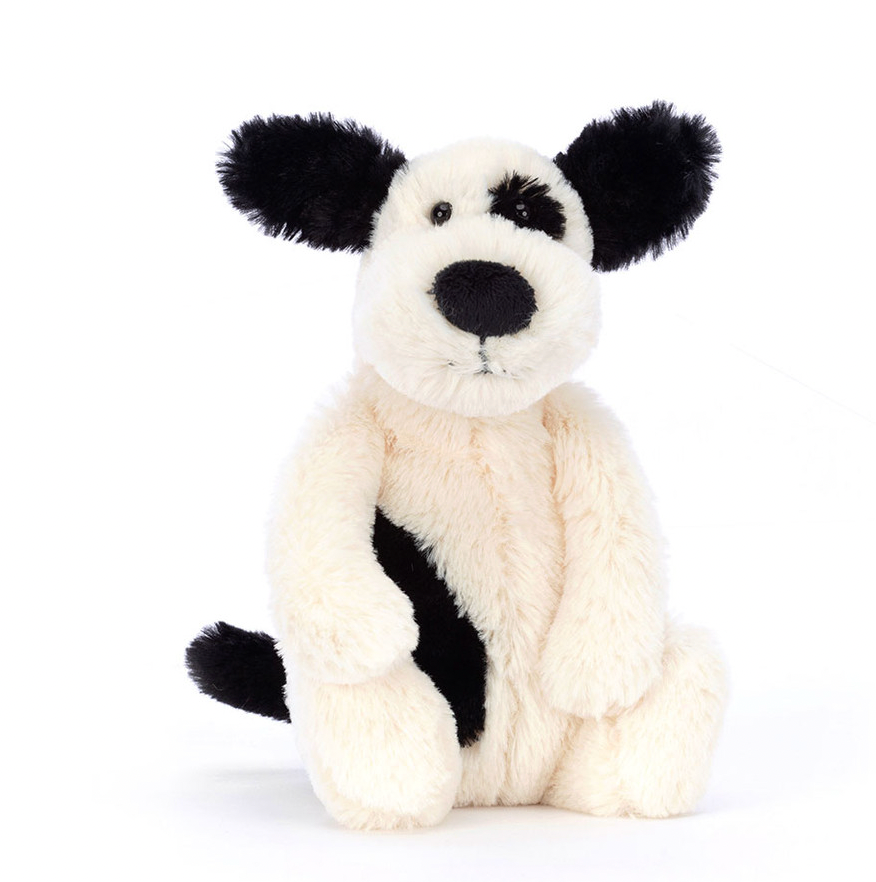 Bashful Black and Cream Puppy Small