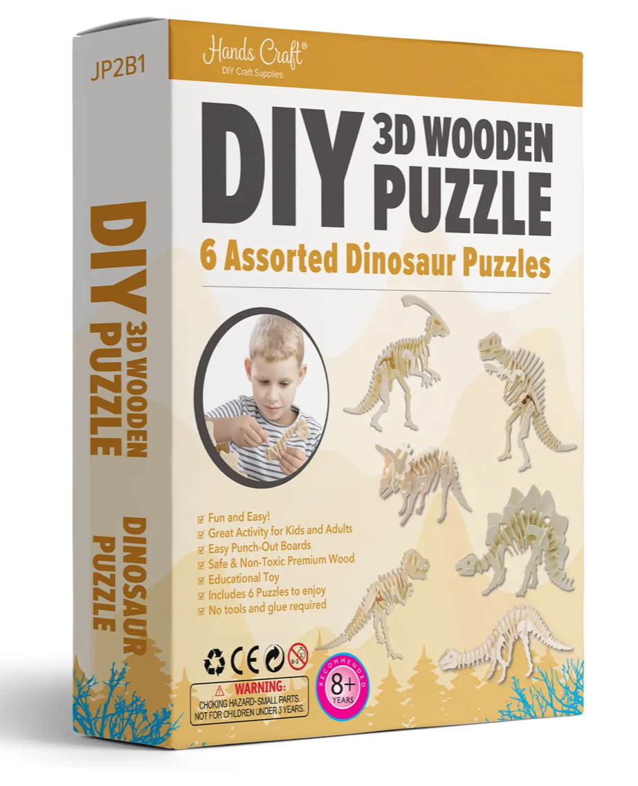 DIY 3D Wooden Puzzle 6 Count