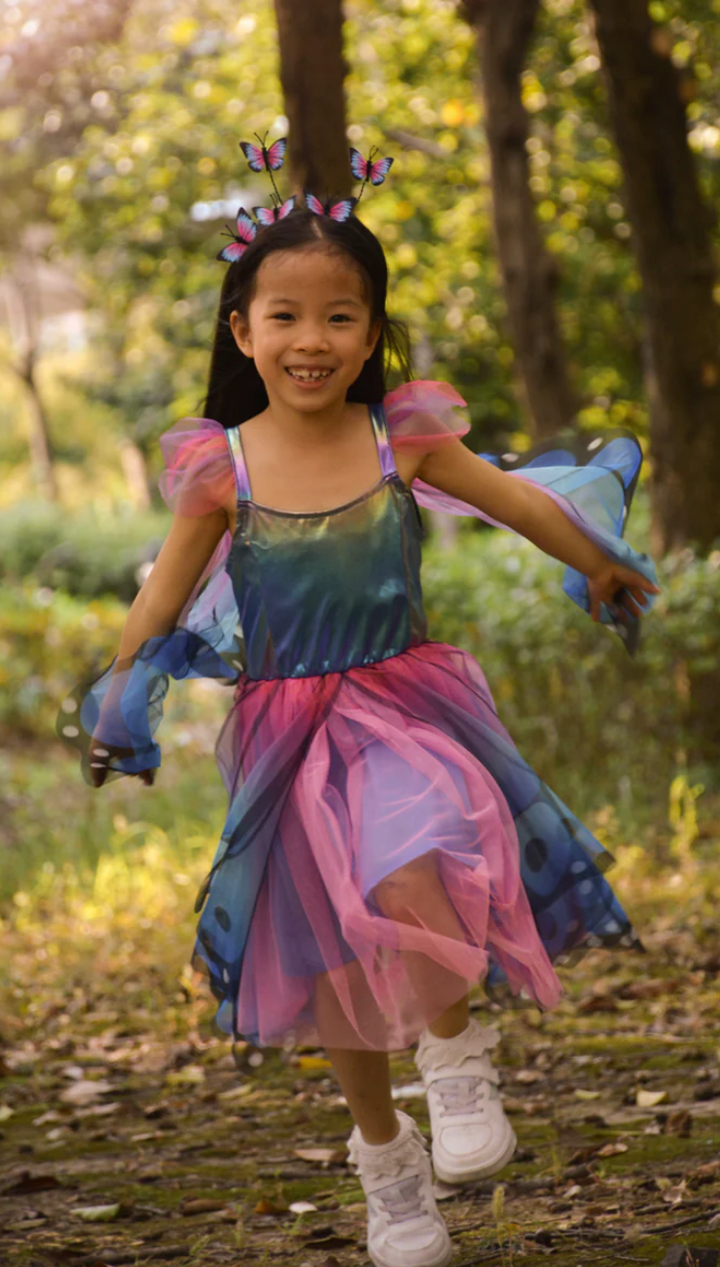 Butterfly Twirl Dress with Wings