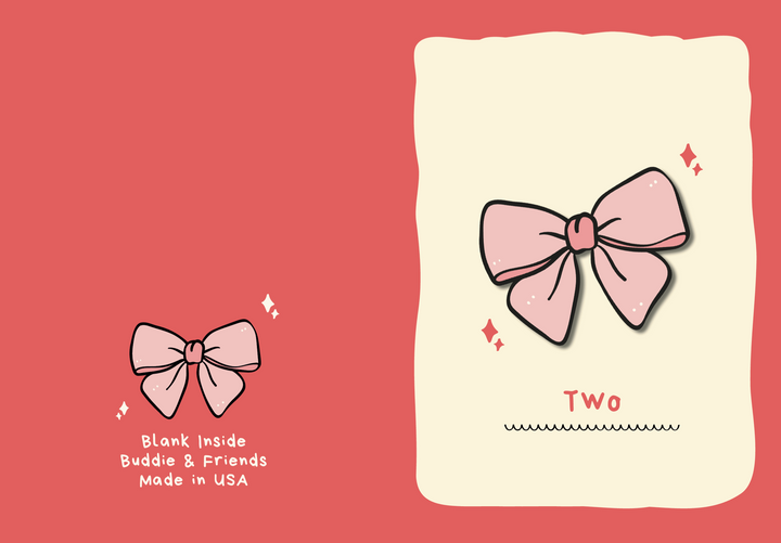 2 Bow Birthday Card