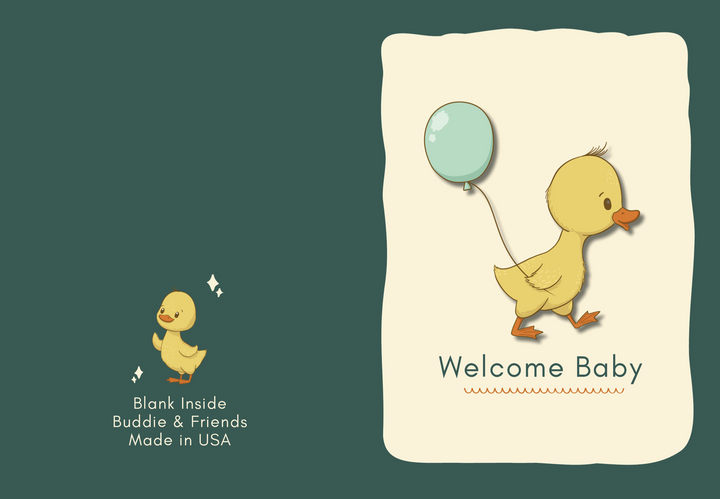 Duck New Baby Card