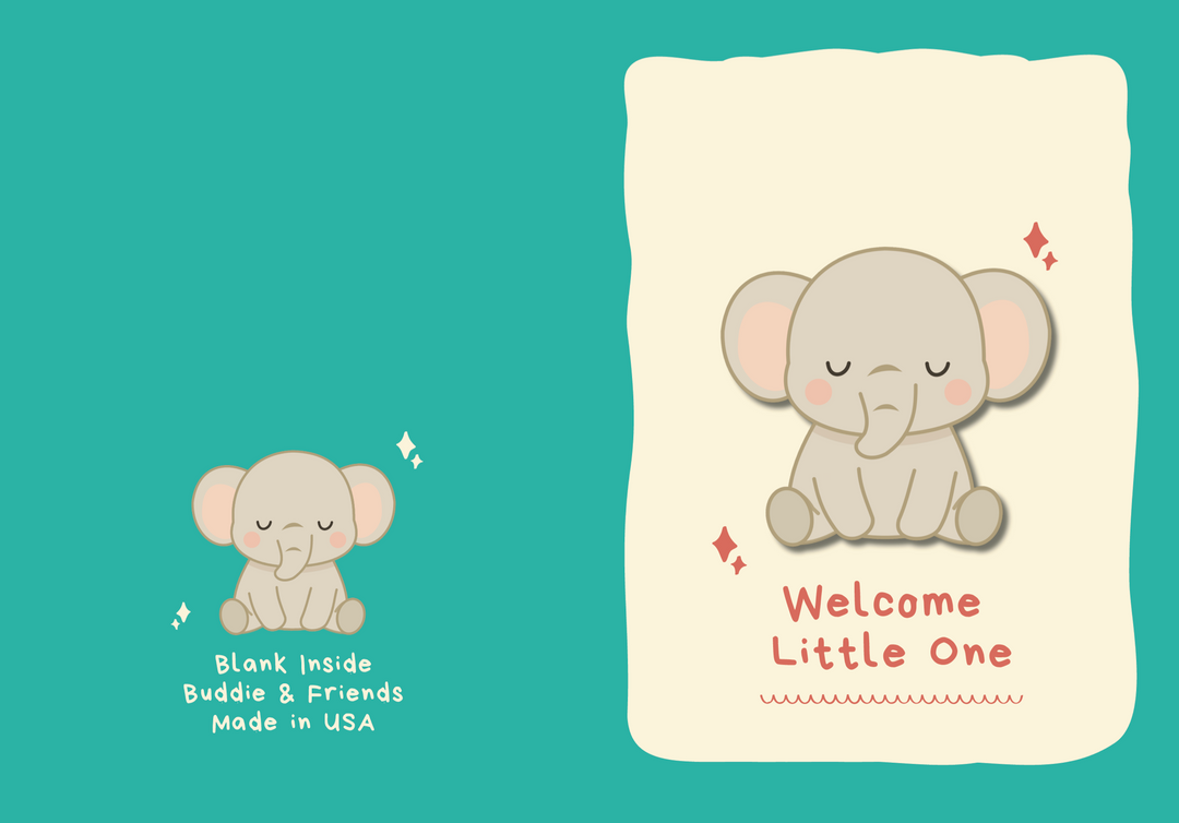 Elephant New Baby Card
