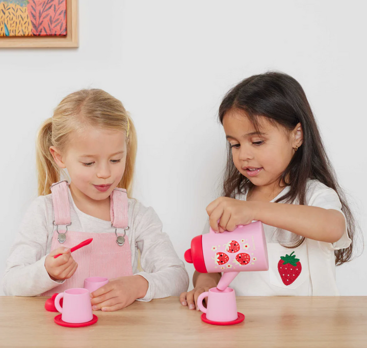 Silicone Tea Set - Strawberry