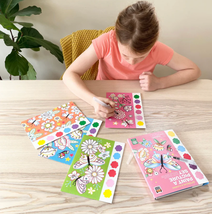 Butterflies And Flowers Paint A Picture Set