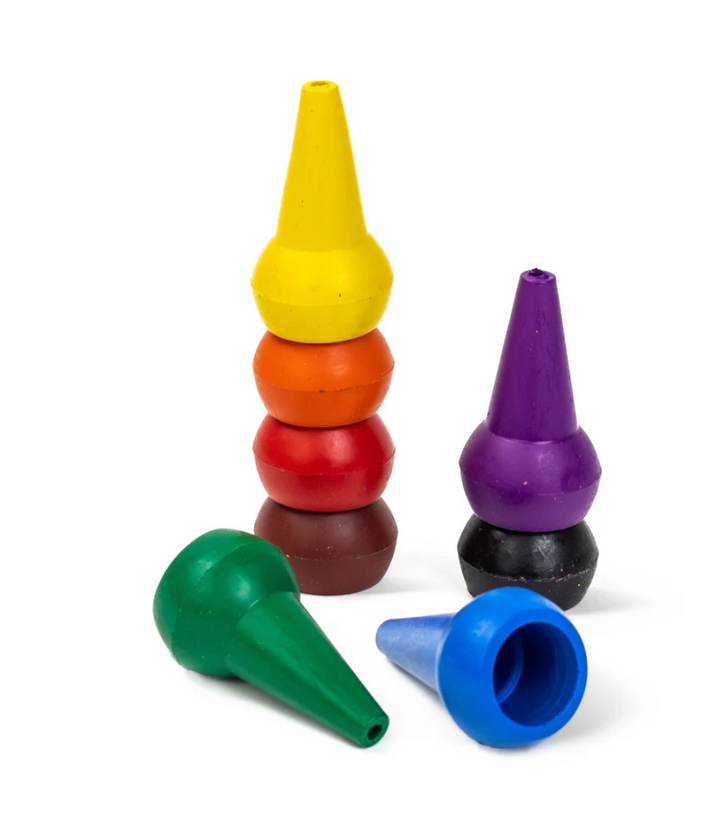 Retro Rainbow Stackable Crayons