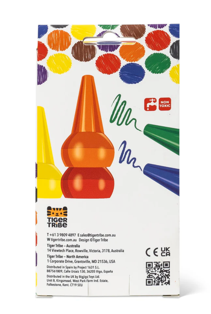 Retro Rainbow Stackable Crayons