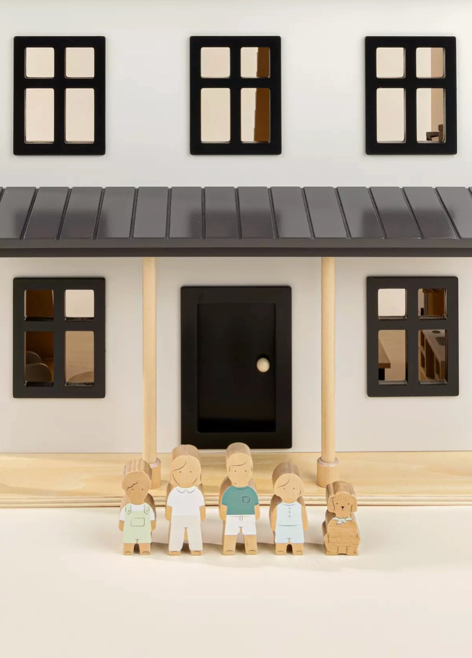 Family Wooden Doll House Characters