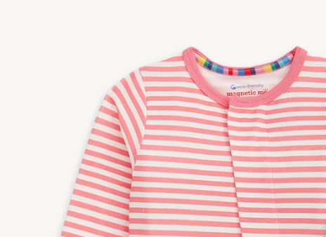 Pink Stripe Cloudstretch Footie