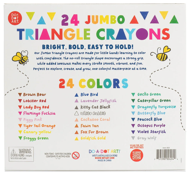 Jumbo Triangle Crayons-24 count