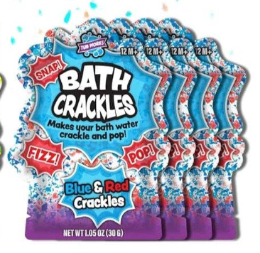 Blue & Red Bath Crackles