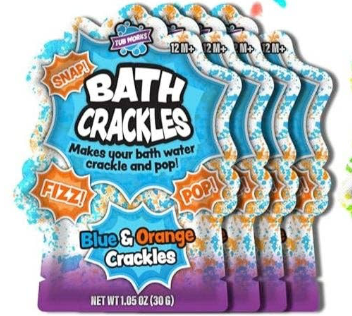 Blue & Orange Bath Crackles