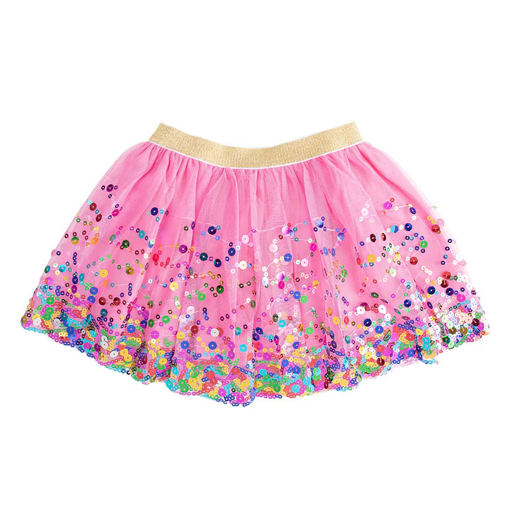 Raspberry Pink Confetti Tutu Skirt 4-6Y