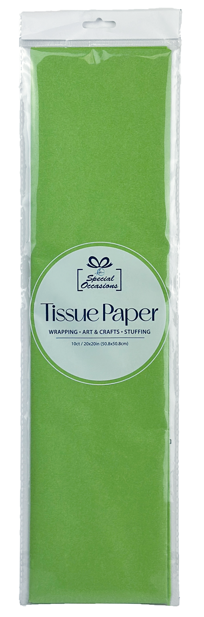 Party Tissue Paper Lime Green, 10Sheets Party Wrapping Paper: Lime Green